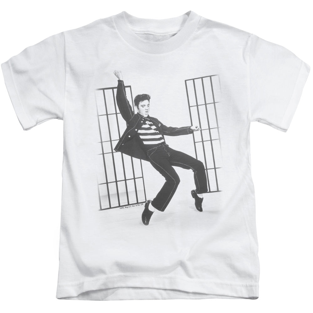Elvis Presley Jailhouse Rock Juvenile Kids Youth T Shirt White