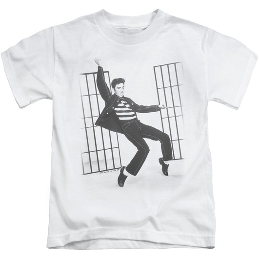 Elvis Presley Jailhouse Rock Juvenile Kids Youth T Shirt White