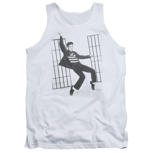 Elvis Presley Jailhouse Rock Mens Tank Top Shirt White