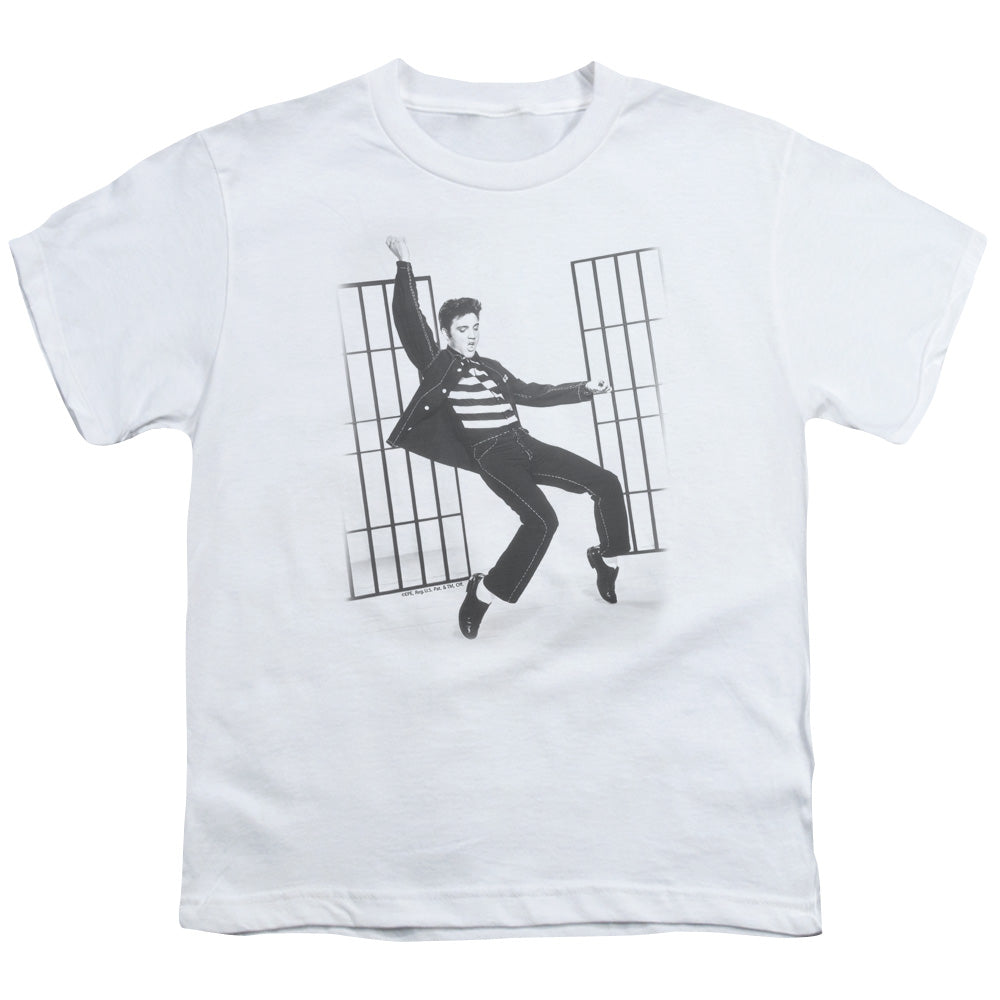 Elvis Presley Jailhouse Rock Kids Youth T Shirt White