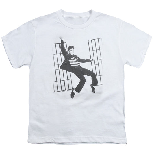Elvis Presley Jailhouse Rock Kids Youth T Shirt White
