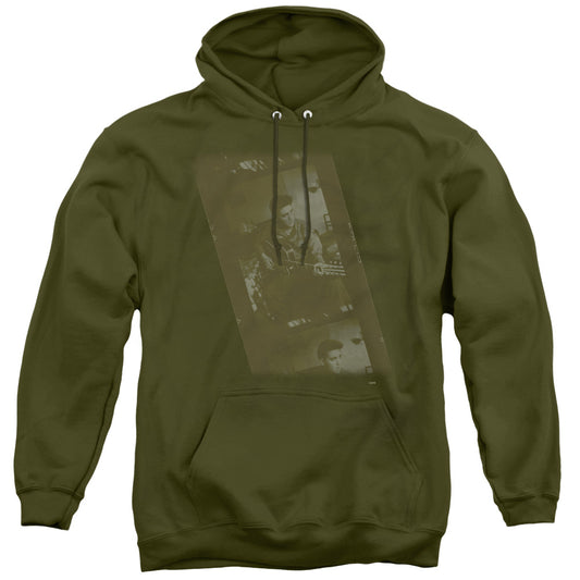 Elvis Presley Army Mens Hoodie Military Green