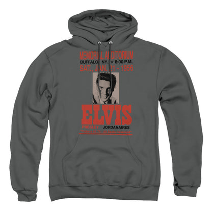 Elvis Presley Buffalo 1956 Mens Hoodie Charcoal Officially Licensed