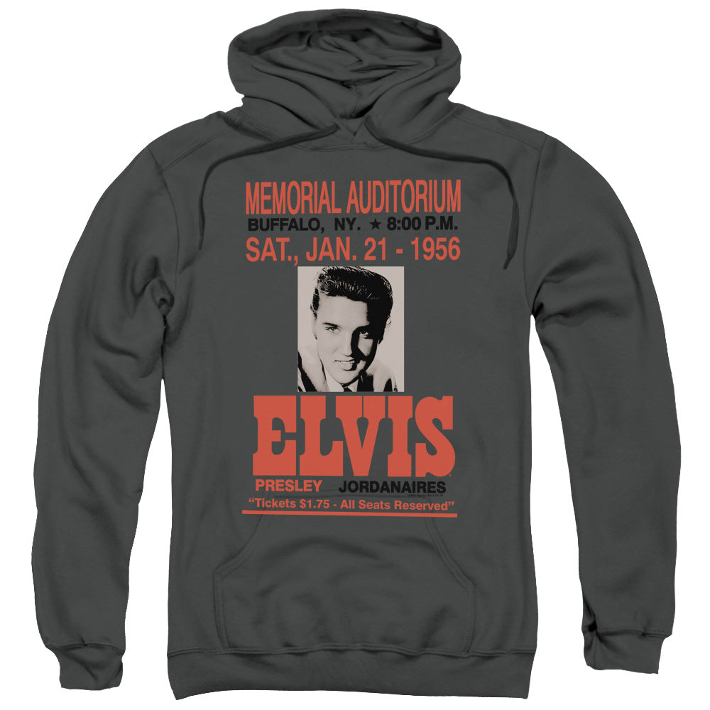 Elvis Presley Buffalo 1956 Mens Hoodie Charcoal