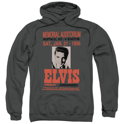 Elvis Presley Buffalo 1956 Mens Hoodie Charcoal