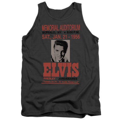 Elvis Presley Buffalo 1956 Mens Tank Top Shirt Charcoal