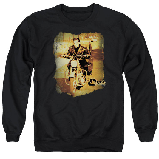 Elvis Presley Hit the Road Mens Crewneck Sweatshirt Black