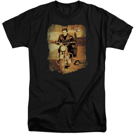 Elvis Presley Hit the Road Mens Tall T Shirt Black