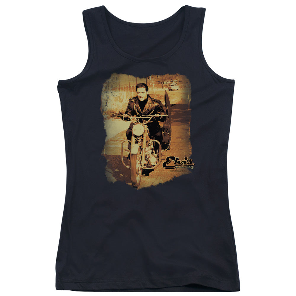 Elvis Presley Hit the Road Womens Tank Top Shirt Black