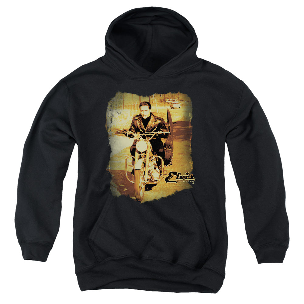Elvis Presley Hit the Road Kids Youth Hoodie Black