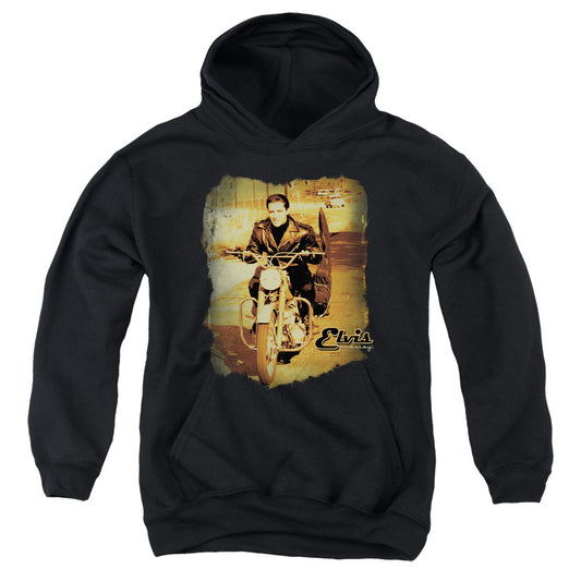 Elvis Presley Hit the Road Kids Youth Hoodie Black