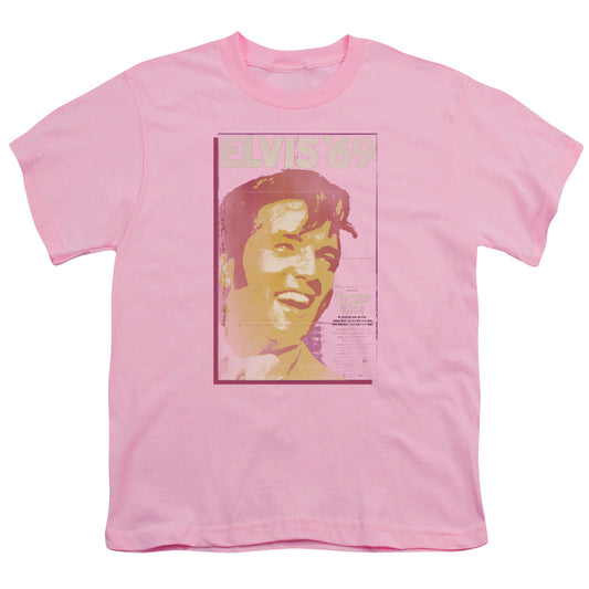Elvis Presley Trouble With Girls Kids Youth T Shirt Pink