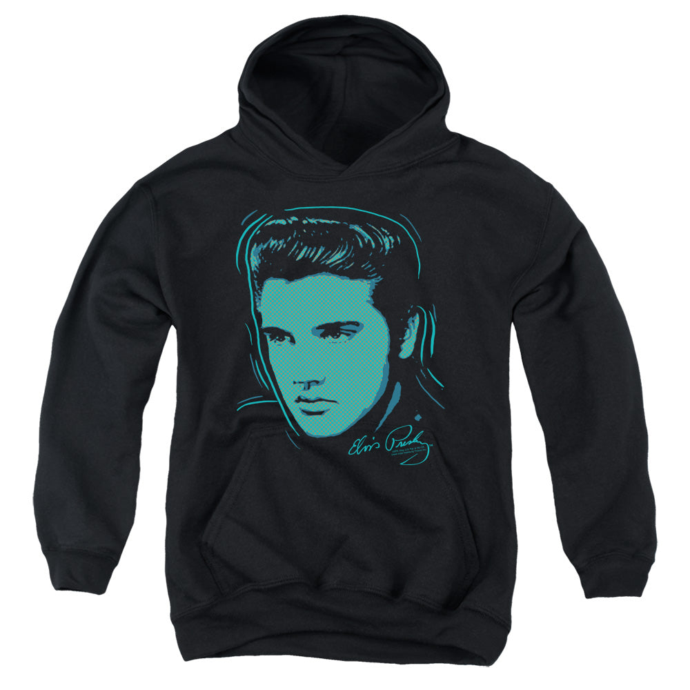 Elvis Presley Young Dots Kids Youth Hoodie Black