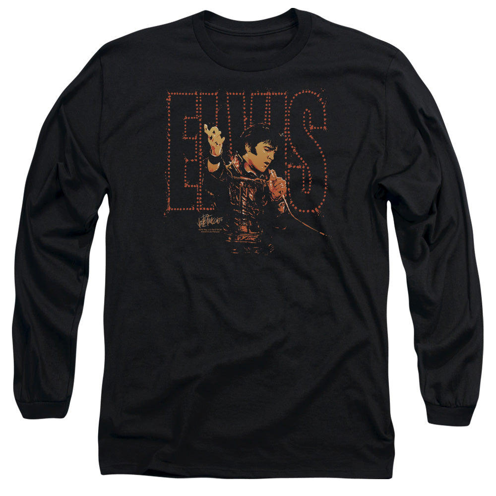 Elvis Presley Take My Hand Mens Long Sleeve Shirt Black
