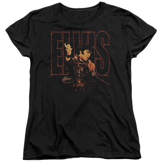 Elvis Presley Take My Hand Womens T Shirt Black