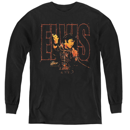 Elvis Presley Take My Hand Long Sleeve Kids Youth T Shirt Black
