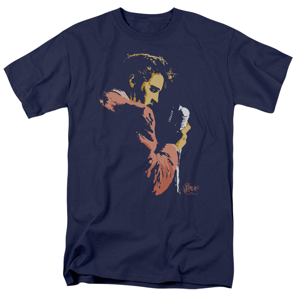 Elvis Presley Early Elvis Mens T Shirt Navy Blue