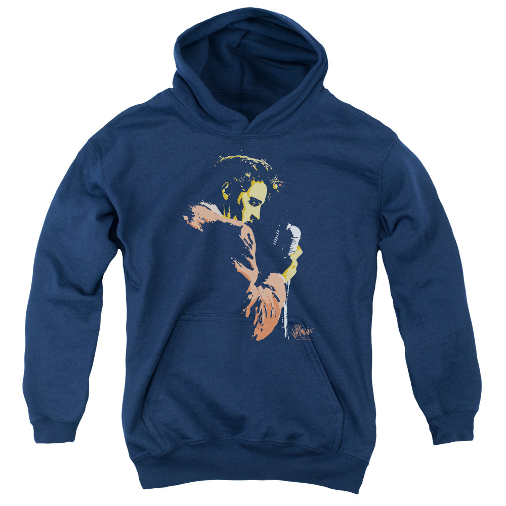 Elvis Presley Early Elvis Kids Youth Hoodie Navy Blue