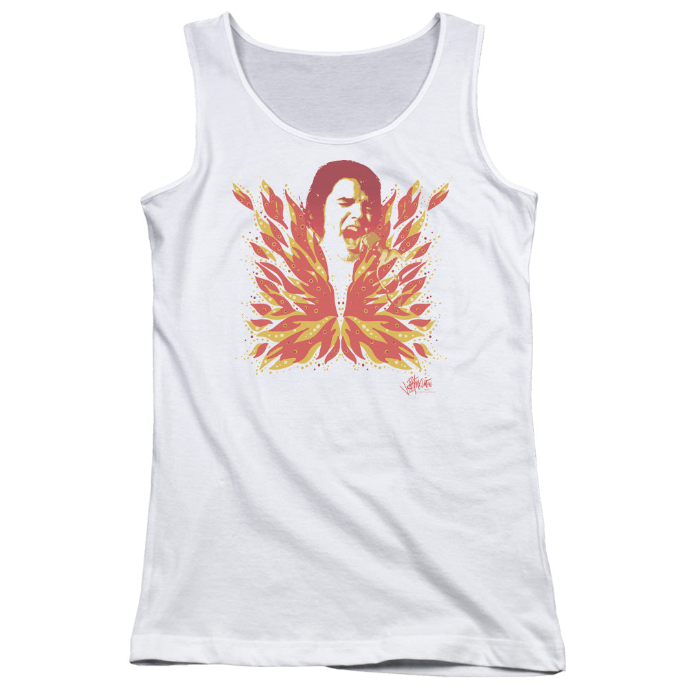 Elvis Presley His Latest Flame Womens Tank Top Shirt White