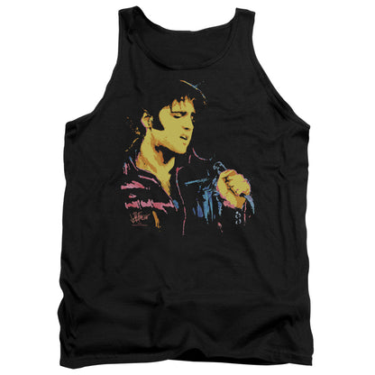 Elvis Presley Neon Elvis Mens Tank Top Shirt Black