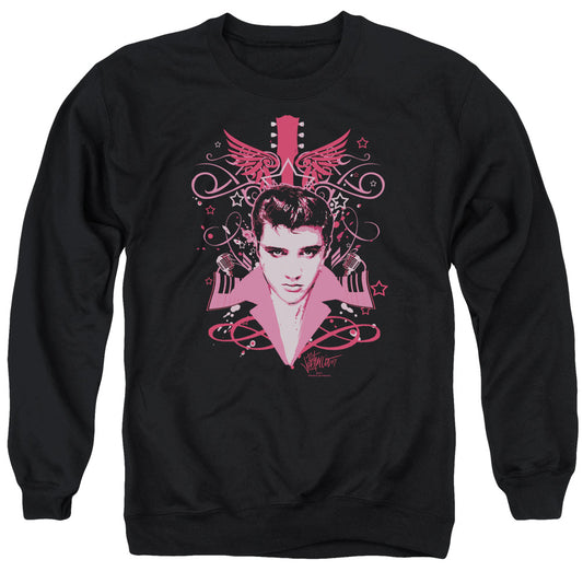 Elvis Presley Lets Face It Mens Crewneck Sweatshirt Black