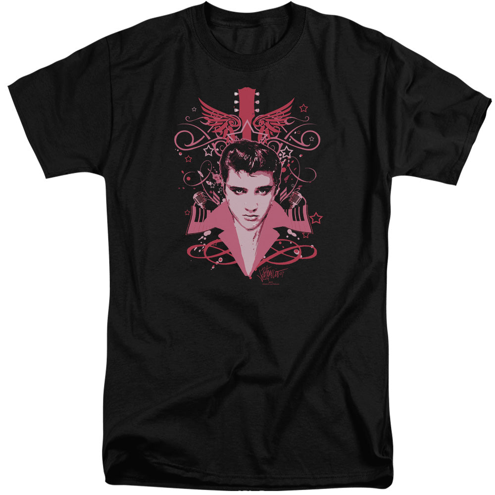 Elvis Presley Lets Face It Mens Tall T Shirt Black