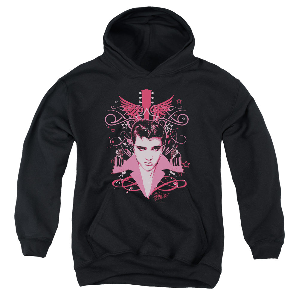 Elvis Presley Lets Face It Kids Youth Hoodie Black