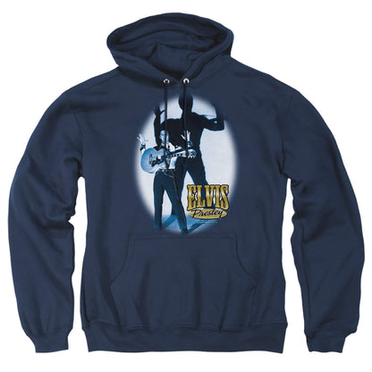 Elvis Presley Hands Up Mens Hoodie Navy