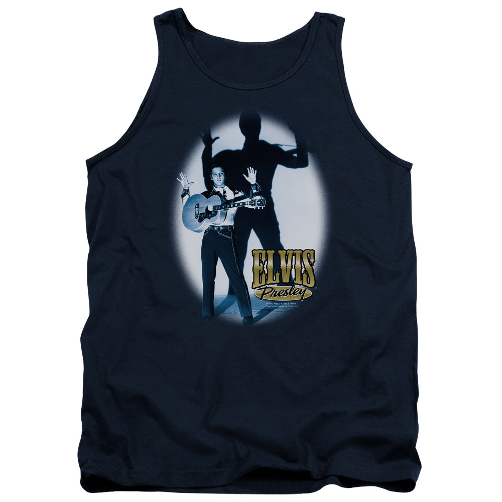 Elvis Presley Hands Up Mens Tank Top Shirt Navy