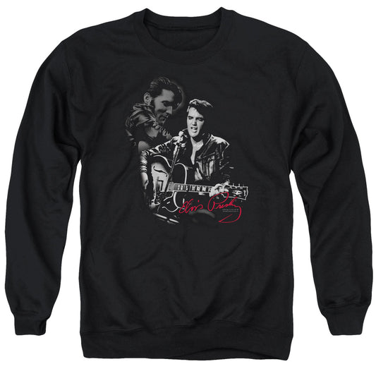 Elvis Presley Show Stopper Mens Crewneck Sweatshirt Black