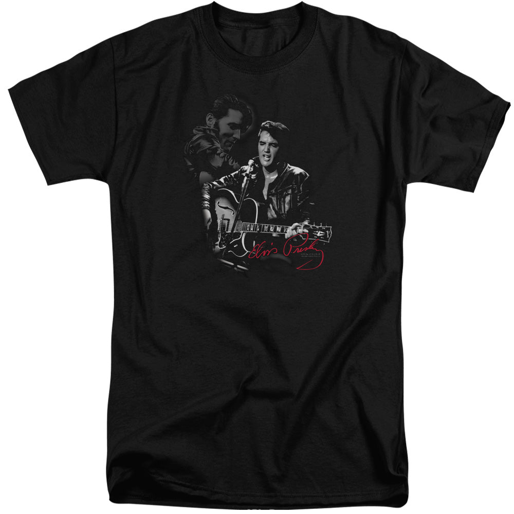 Elvis Presley Show Stopper Mens Tall T Shirt Black