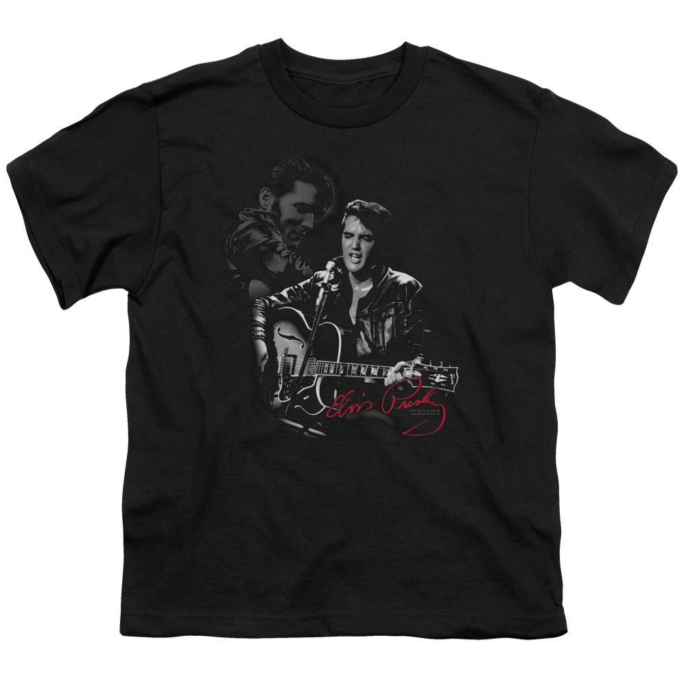 Elvis Presley Show Stopper Kids Youth T Shirt Black