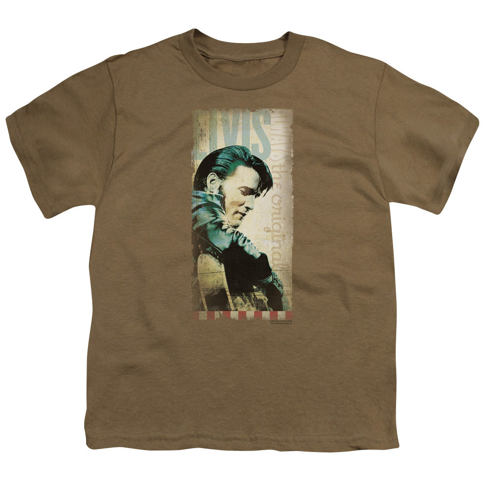 Elvis Presley the Original Kids Youth T Shirt Safari Green