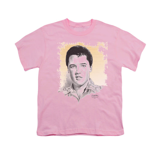 Elvis Presley Matinee Idol Kids Youth T Shirt Pink