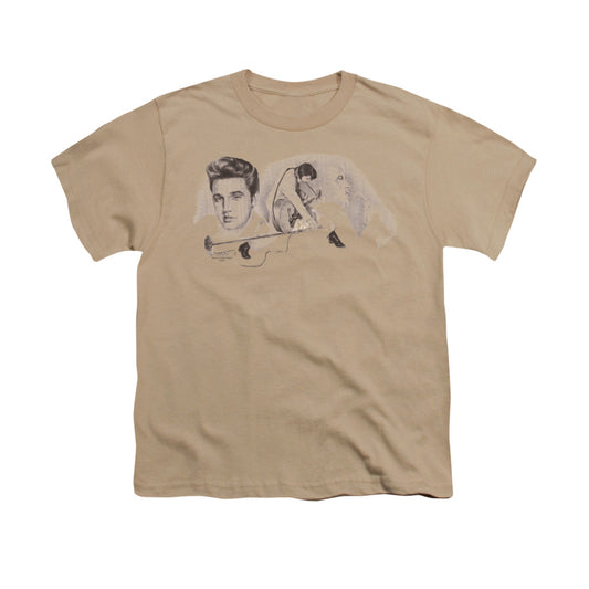 Elvis Presley American Trilogy Kids Youth T Shirt Sand