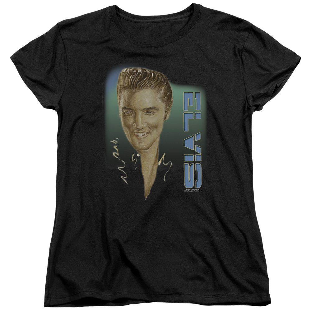 Elvis Presley Elvis 56 Womens T Shirt Black