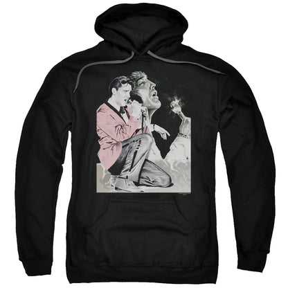 Elvis Presley Rock N Roll Oke Mens Hoodie Black