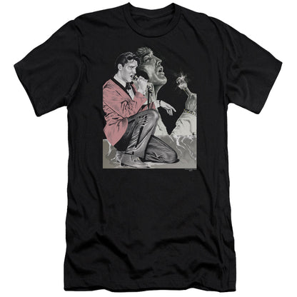 Elvis Presley Rock N Roll Oke Premium Bella Canvas Slim Fit Mens T Shirt Black