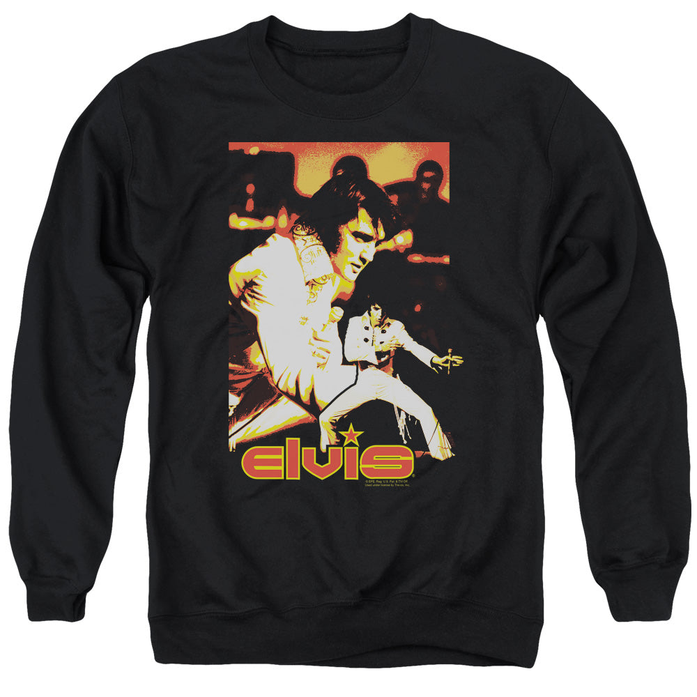 Elvis Presley Showman Mens Crewneck Sweatshirt Black