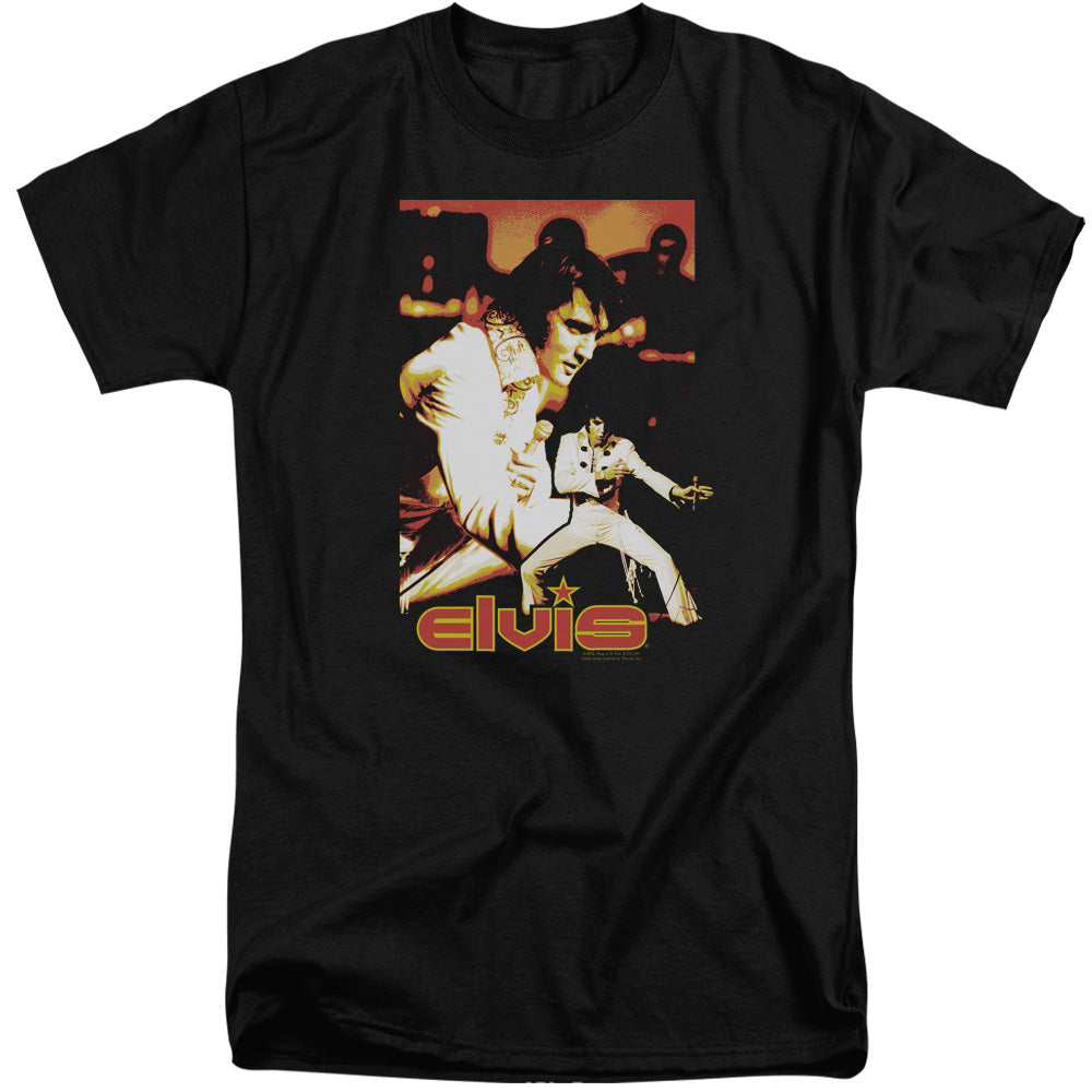 Elvis Presley Showman Mens Tall T Shirt Black