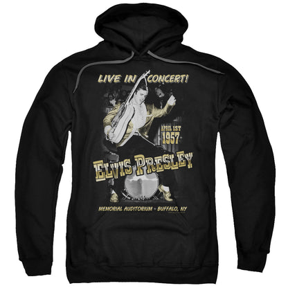 Elvis Presley Live in Buffalo Mens Hoodie Black