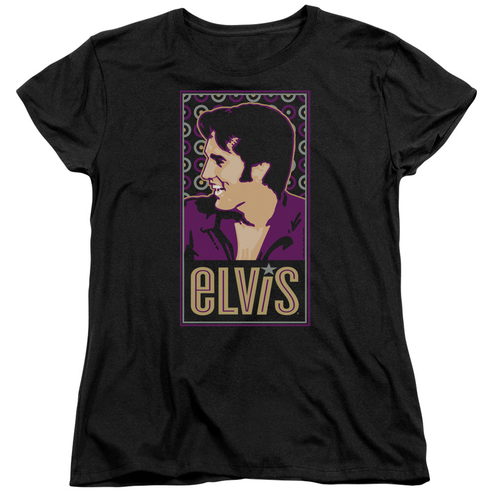 Elvis Presley Elvis is Womens T Shirt Black