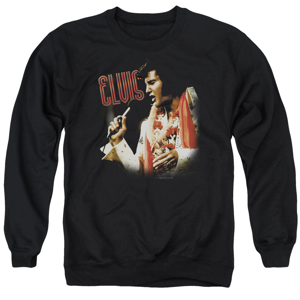 Elvis Presley Soulful Mens Crewneck Sweatshirt Black