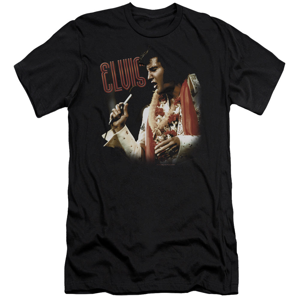 Elvis Presley Soulful Slim Fit Mens T Shirt Black