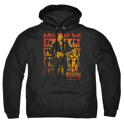 Elvis Presley Comeback Spotlight Mens Hoodie Black