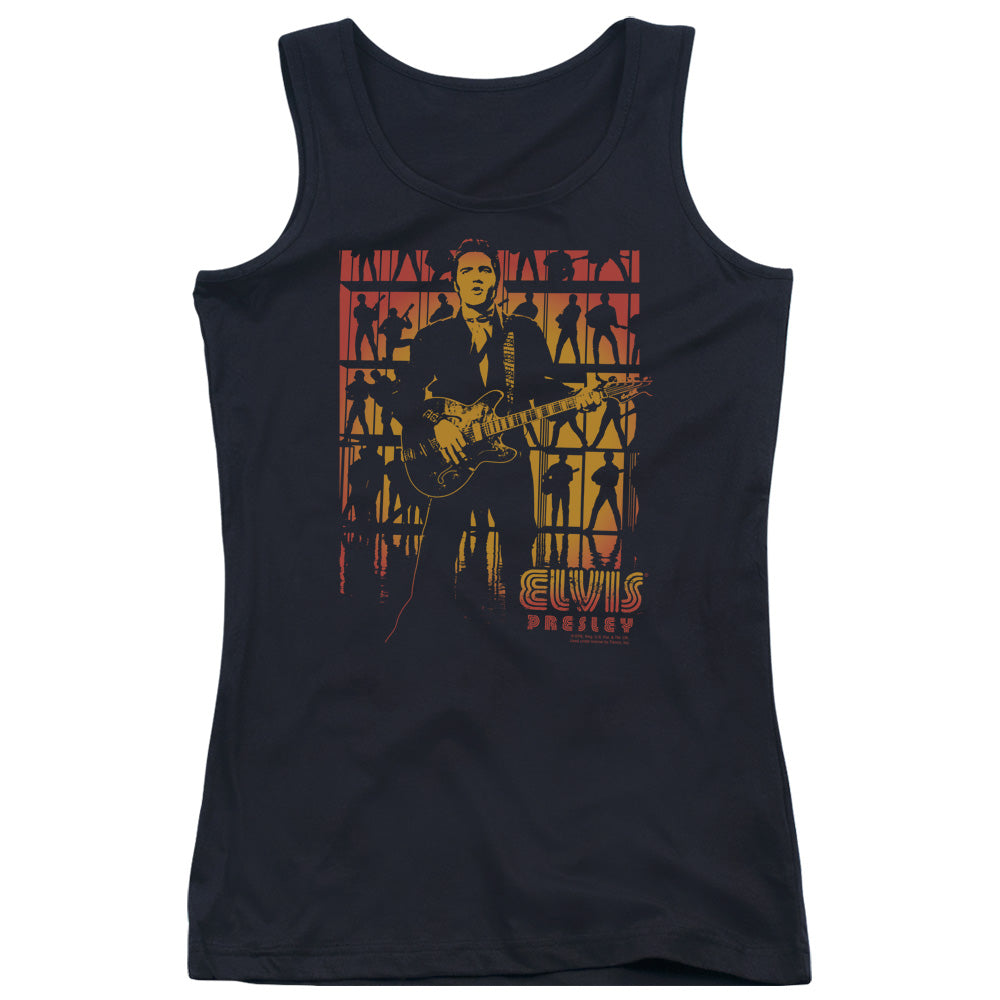 Elvis Presley Comeback Spotlight Womens Tank Top Shirt Black