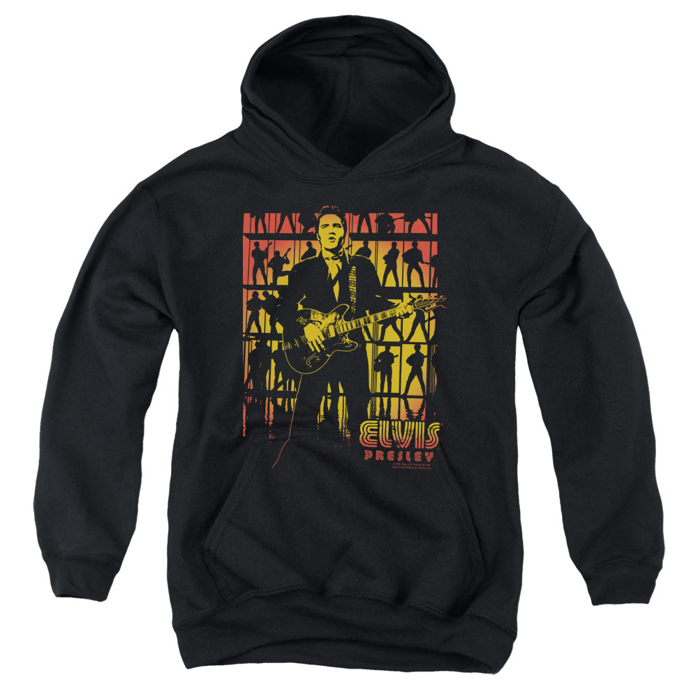 Elvis Presley Comeback Spotlight Kids Youth Hoodie Black