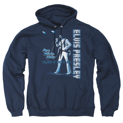 Elvis Presley One Night Only Mens Hoodie Navy