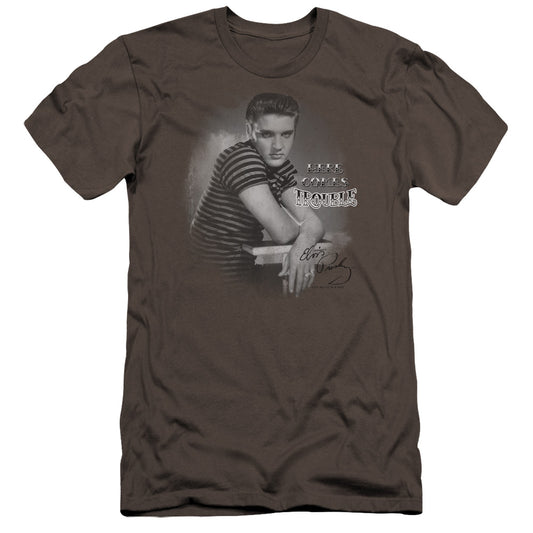 Elvis Presley Trouble Premium Bella Canvas Slim Fit Mens T Shirt Charcoal