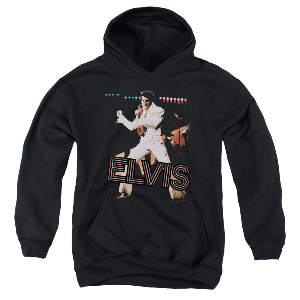 Elvis Presley Hit the Lights Kids Youth Hoodie Black